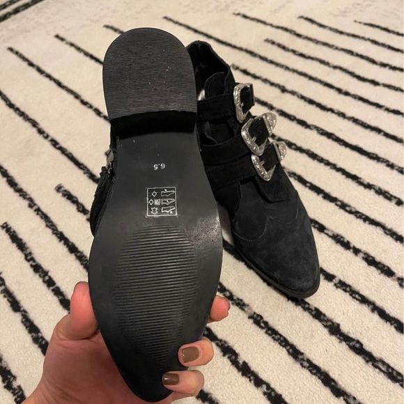 ASOS Suede Buckle Ankle Boot, 8.5 - Picture 3 of 3